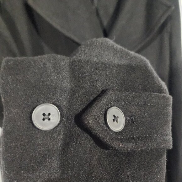 NWT Jf j.ferrar men’s wool bland pea coat black medium - Picture 7 of 9